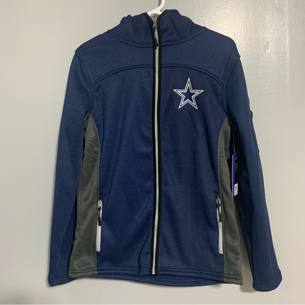 New Men's Dallas Cowboys NFL ULTRA‎ GAME Full-Zip Hoodie Navy Size S